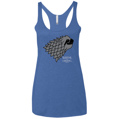 T-Shirts Vintage Royal / X-Small Sloths.. are.. co.. Women's Triblend Racerback Tank