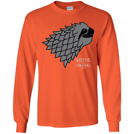 T-Shirts Orange / YS Sloths.. are.. co.. Youth Long Sleeve T-Shirt