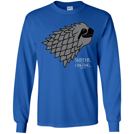 T-Shirts Royal / YS Sloths.. are.. co.. Youth Long Sleeve T-Shirt