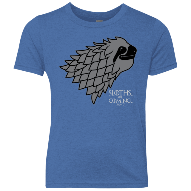 T-Shirts Vintage Royal / YXS Sloths.. are.. co.. Youth Triblend T-Shirt