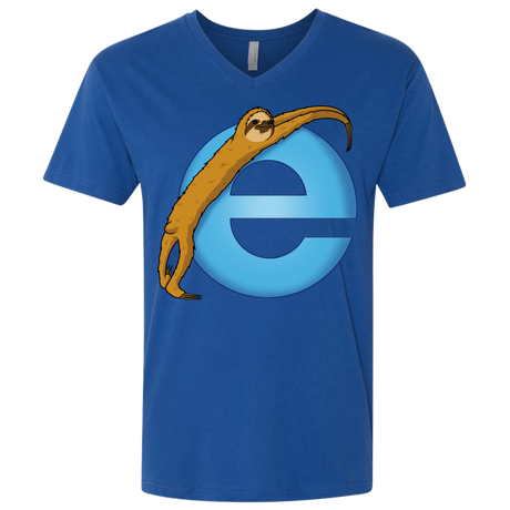 T-Shirts Royal / X-Small Slownet Men's Premium V-Neck