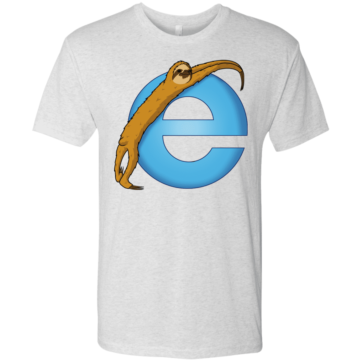 T-Shirts Heather White / S Slownet Men's Triblend T-Shirt