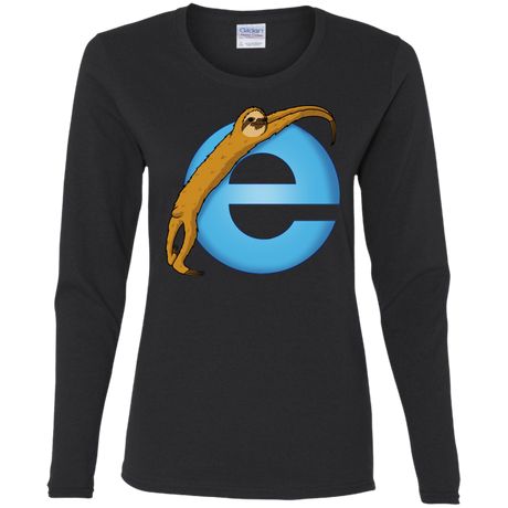 T-Shirts Black / S Slownet Women's Long Sleeve T-Shirt