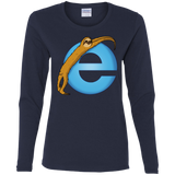 T-Shirts Navy / S Slownet Women's Long Sleeve T-Shirt