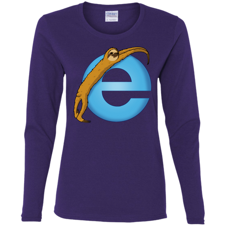T-Shirts Purple / S Slownet Women's Long Sleeve T-Shirt