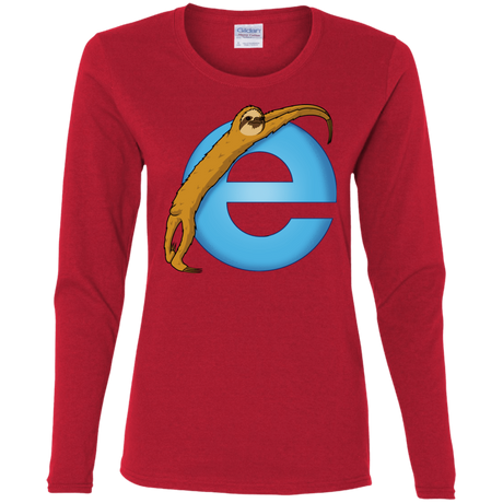 T-Shirts Red / S Slownet Women's Long Sleeve T-Shirt