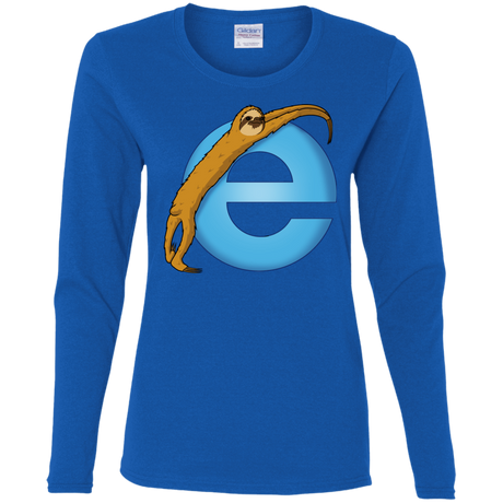 T-Shirts Royal / S Slownet Women's Long Sleeve T-Shirt