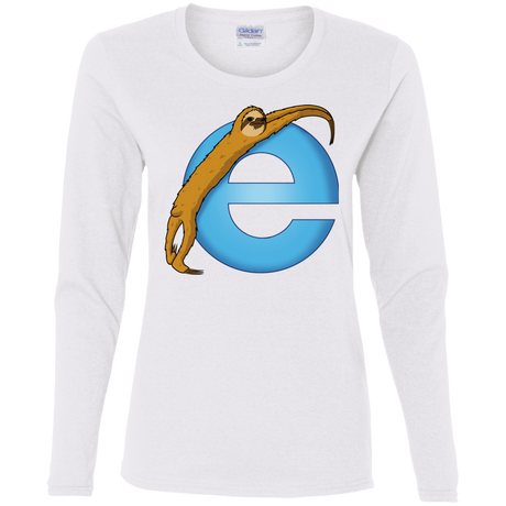 T-Shirts White / S Slownet Women's Long Sleeve T-Shirt