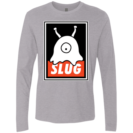 T-Shirts Heather Grey / Small Slug Men's Premium Long Sleeve