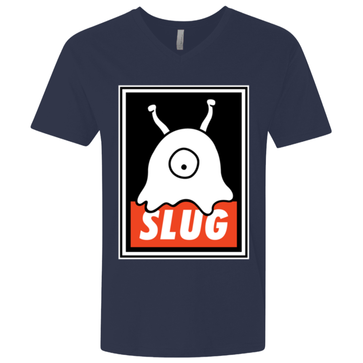 T-Shirts Midnight Navy / X-Small Slug Men's Premium V-Neck