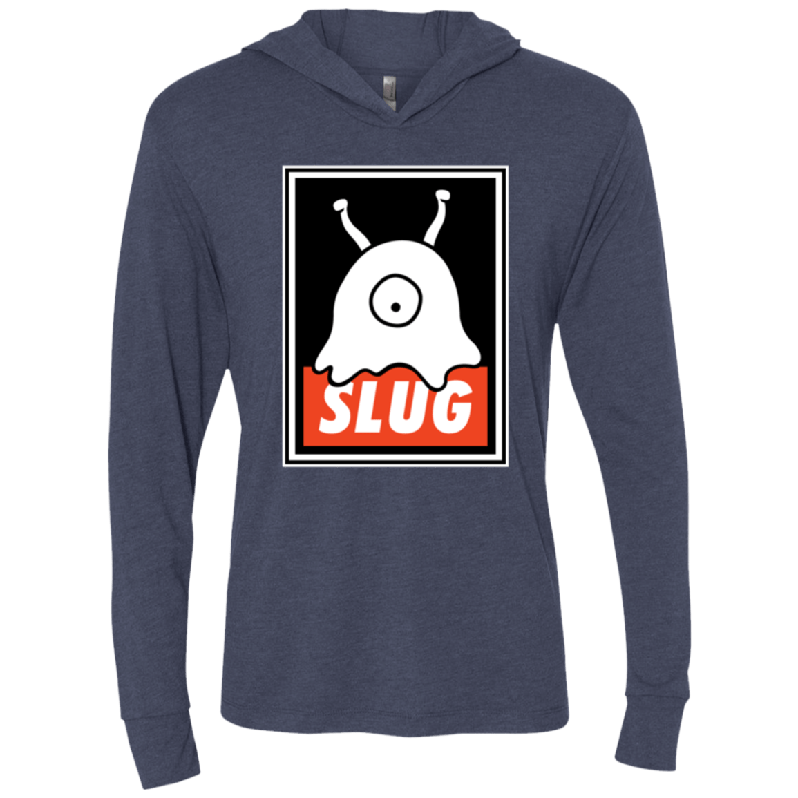 T-Shirts Vintage Navy / X-Small Slug Triblend Long Sleeve Hoodie Tee