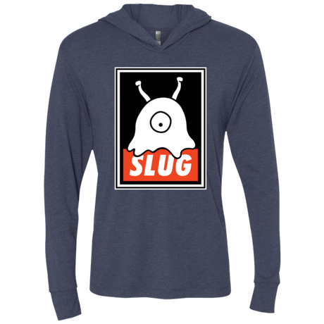 T-Shirts Vintage Navy / X-Small Slug Triblend Long Sleeve Hoodie Tee