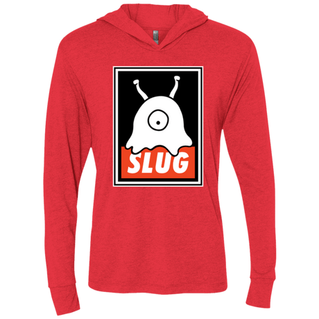 T-Shirts Vintage Red / X-Small Slug Triblend Long Sleeve Hoodie Tee