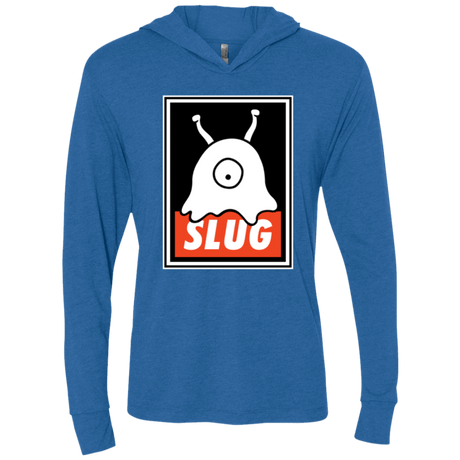 T-Shirts Vintage Royal / X-Small Slug Triblend Long Sleeve Hoodie Tee