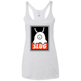 T-Shirts Heather White / X-Small Slug Women's Triblend Racerback Tank