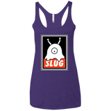 T-Shirts Purple / X-Small Slug Women's Triblend Racerback Tank