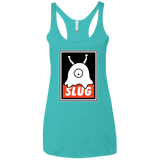 T-Shirts Tahiti Blue / X-Small Slug Women's Triblend Racerback Tank