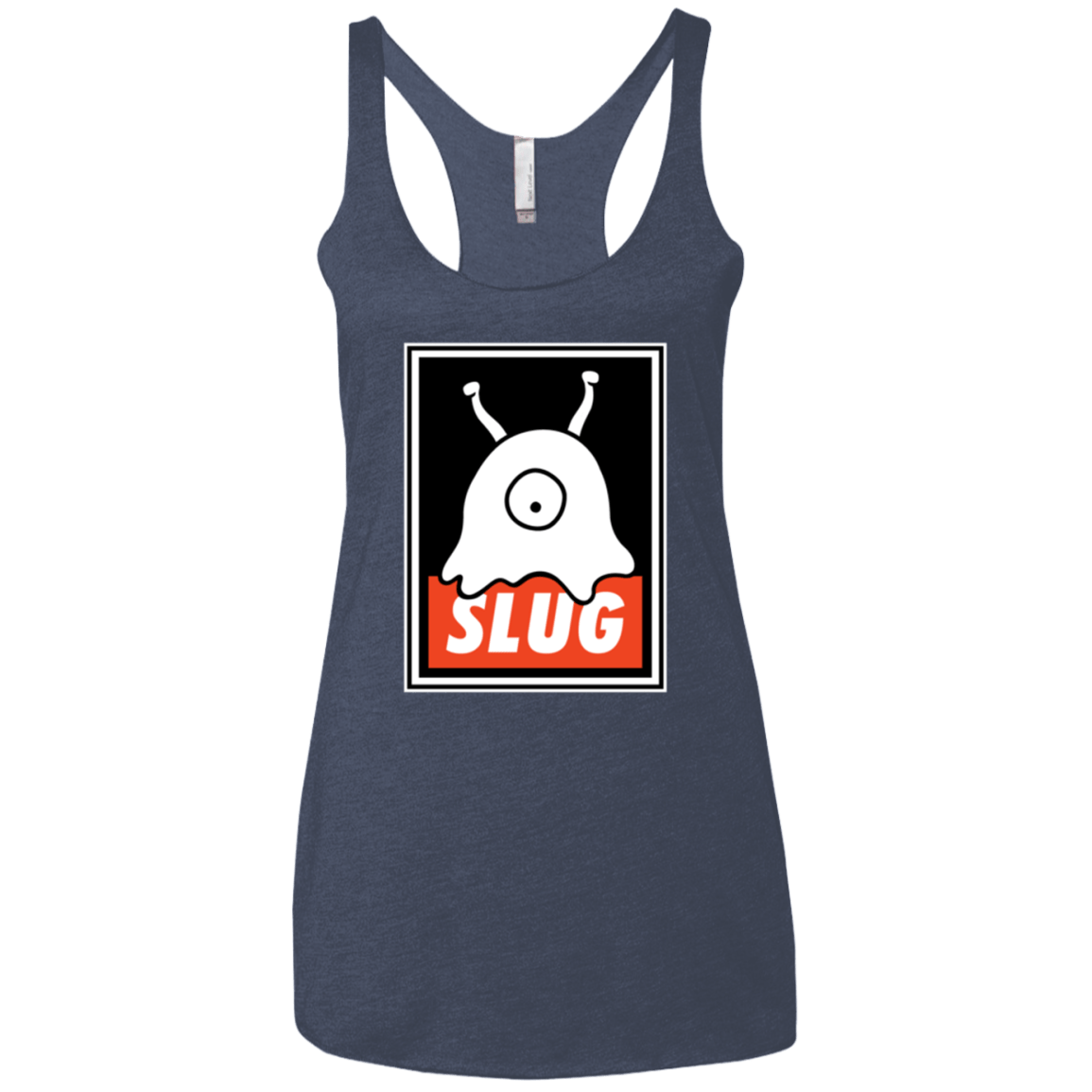 T-Shirts Vintage Navy / X-Small Slug Women's Triblend Racerback Tank