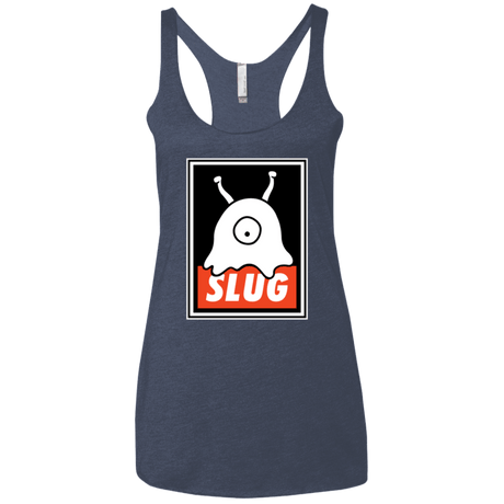 T-Shirts Vintage Navy / X-Small Slug Women's Triblend Racerback Tank