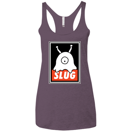 T-Shirts Vintage Purple / X-Small Slug Women's Triblend Racerback Tank