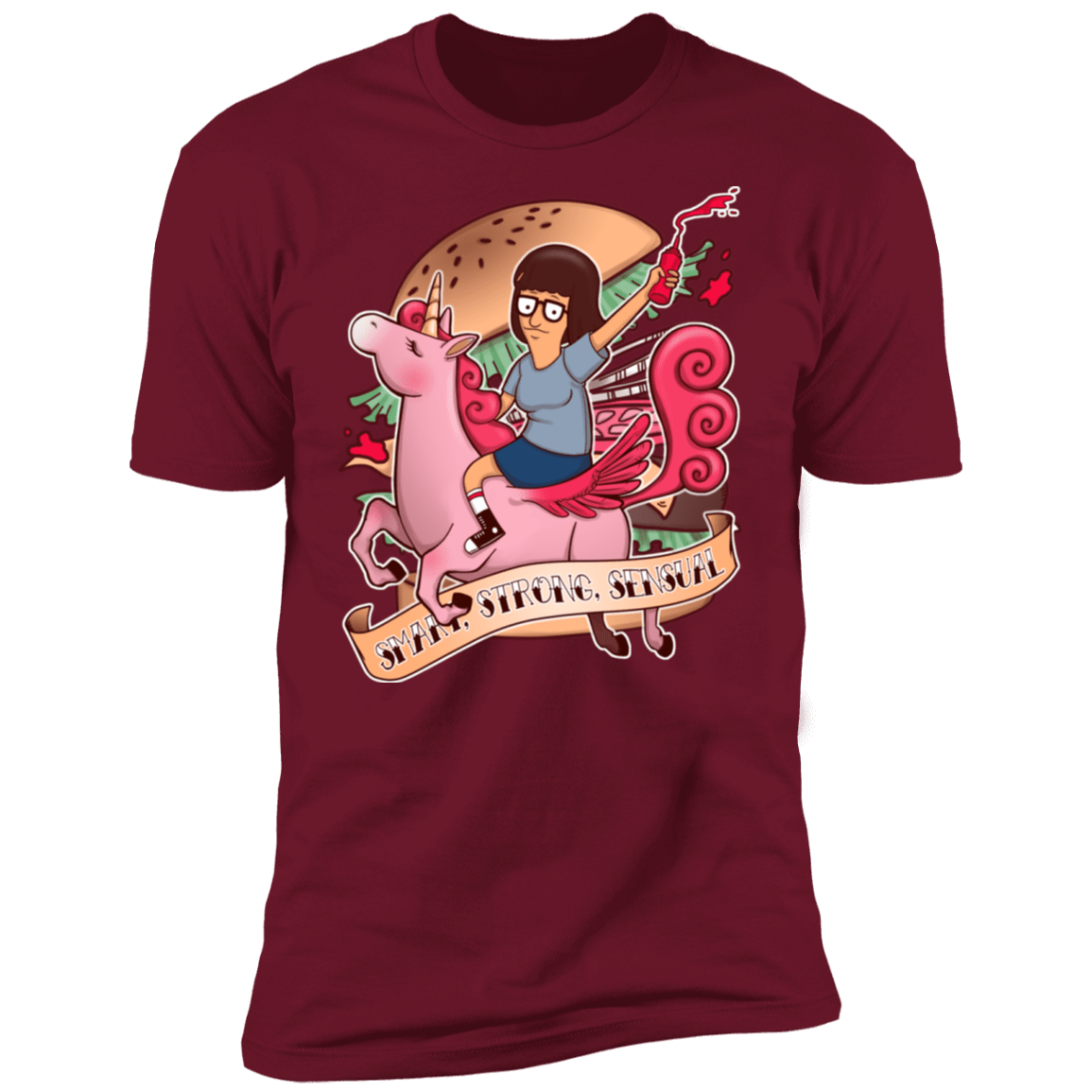 T-Shirts Cardinal / S Smart Strong Sensual Men's Premium T-Shirt