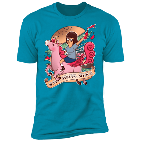 T-Shirts Turquoise / S Smart Strong Sensual Men's Premium T-Shirt