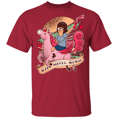 T-Shirts Cardinal / S Smart Strong Sensual T-Shirt