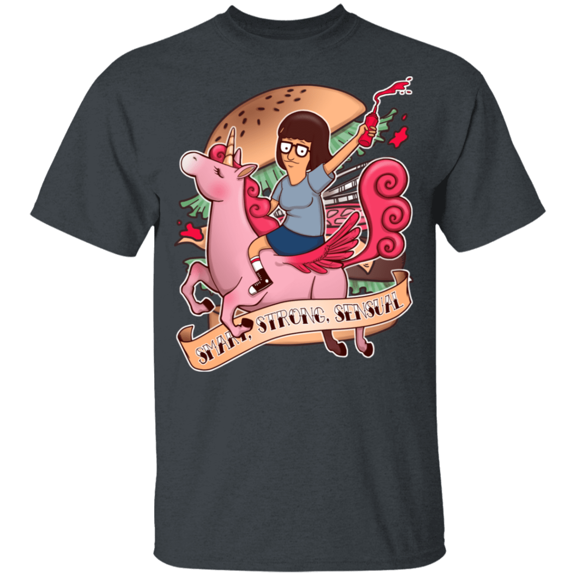 T-Shirts Dark Heather / YXS Smart Strong Sensual Youth T-Shirt