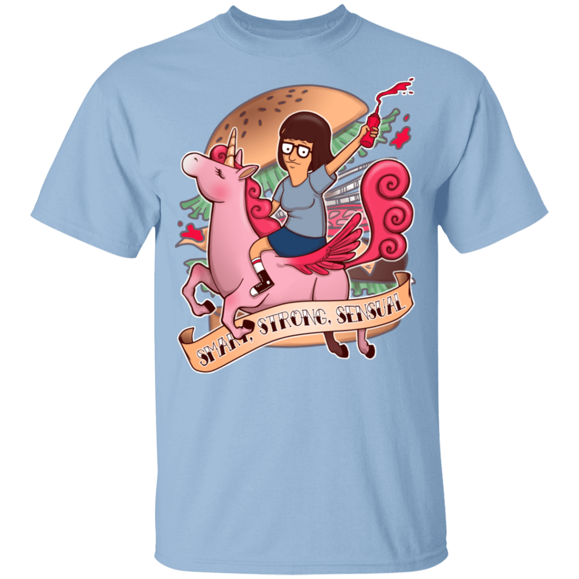 T-Shirts Light Blue / YXS Smart Strong Sensual Youth T-Shirt