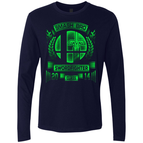 T-Shirts Midnight Navy / Small Smash bros Swordfighter Men's Premium Long Sleeve