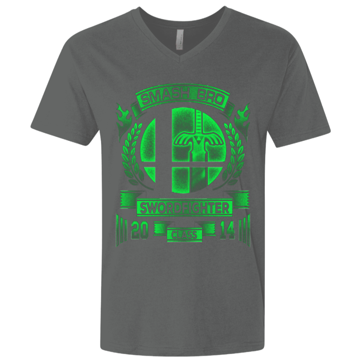 T-Shirts Heavy Metal / X-Small Smash bros Swordfighter Men's Premium V-Neck