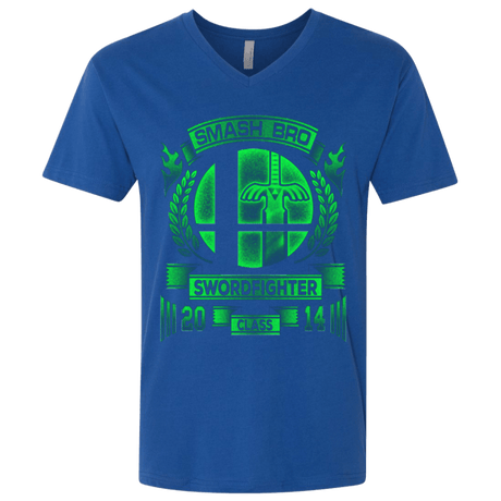 T-Shirts Royal / X-Small Smash bros Swordfighter Men's Premium V-Neck