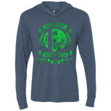 T-Shirts Indigo / X-Small Smash bros Swordfighter Triblend Long Sleeve Hoodie Tee