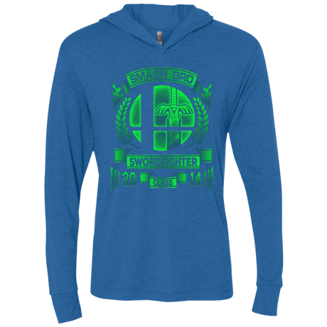 T-Shirts Vintage Royal / X-Small Smash bros Swordfighter Triblend Long Sleeve Hoodie Tee