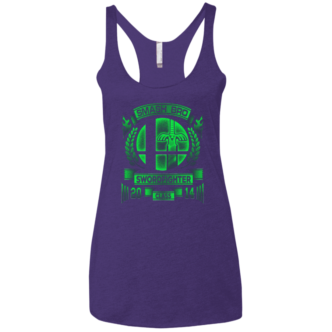 T-Shirts Purple / X-Small Smash bros Swordfighter Women's Triblend Racerback Tank