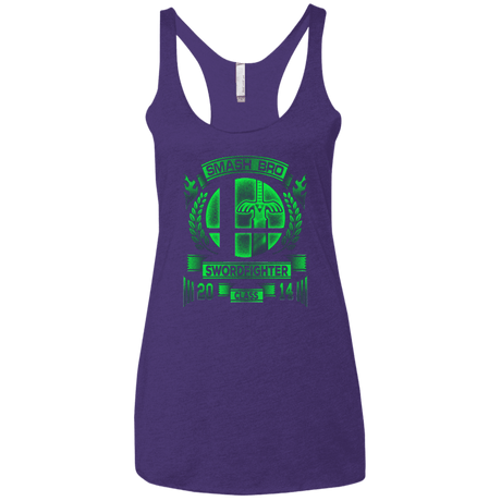 T-Shirts Purple / X-Small Smash bros Swordfighter Women's Triblend Racerback Tank