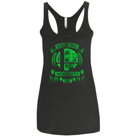 T-Shirts Vintage Black / X-Small Smash bros Swordfighter Women's Triblend Racerback Tank