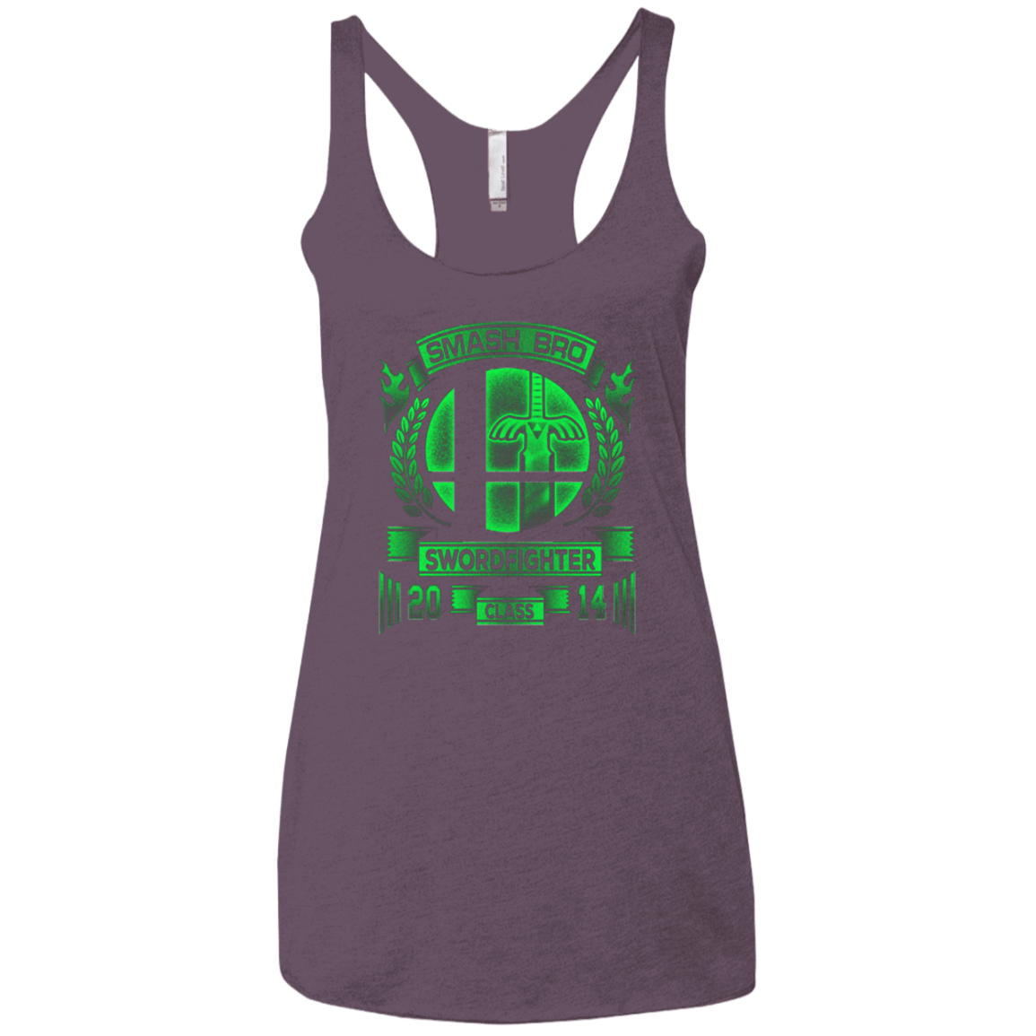 T-Shirts Vintage Purple / X-Small Smash bros Swordfighter Women's Triblend Racerback Tank