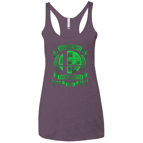 T-Shirts Vintage Purple / X-Small Smash bros Swordfighter Women's Triblend Racerback Tank