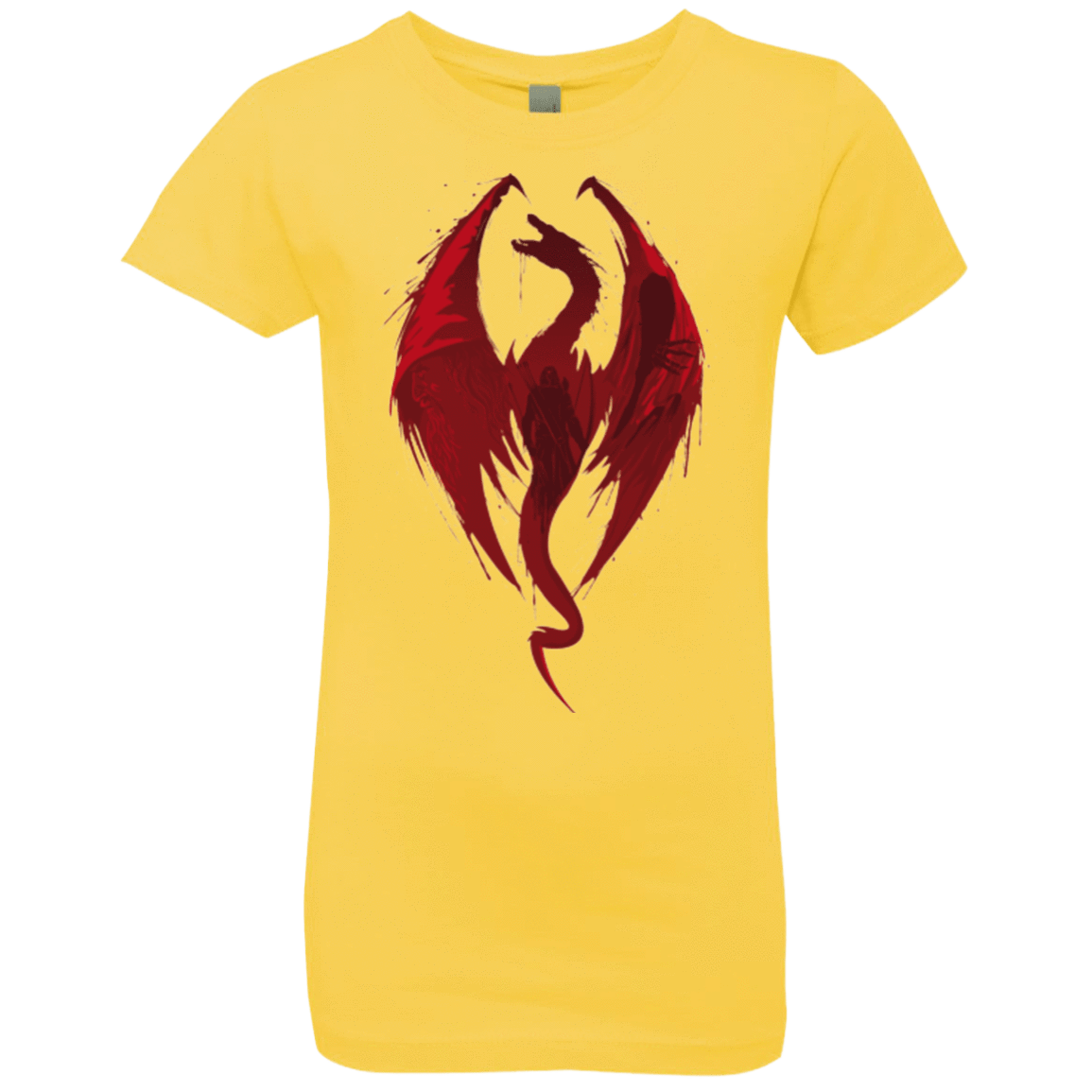 T-Shirts Vibrant Yellow / YXS Smaug's Bane Girls Premium T-Shirt