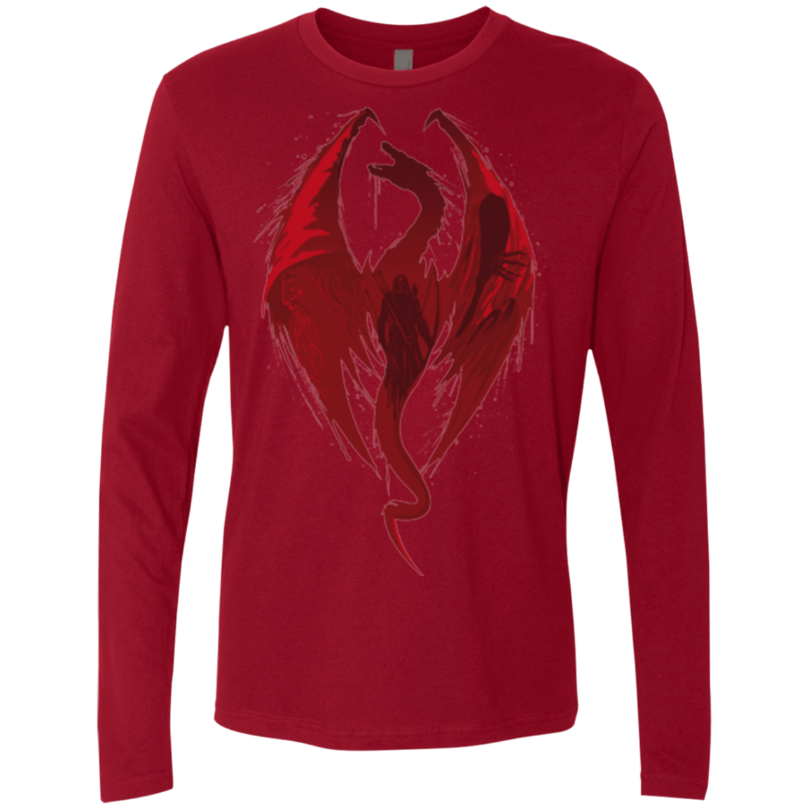 T-Shirts Cardinal / Small Smaug's Bane Men's Premium Long Sleeve