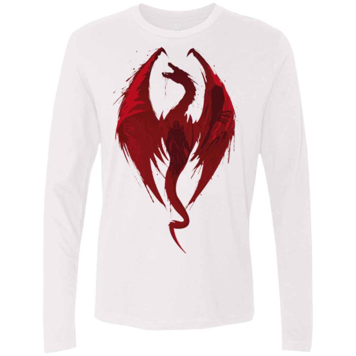 T-Shirts White / Small Smaug's Bane Men's Premium Long Sleeve