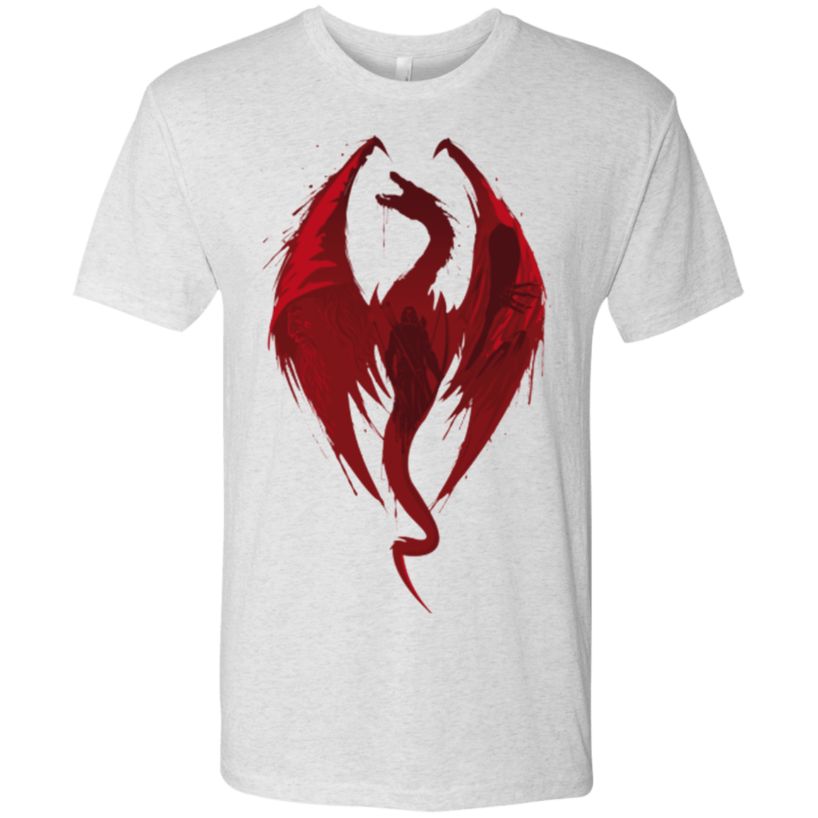 T-Shirts Heather White / Small Smaug's Bane Men's Triblend T-Shirt