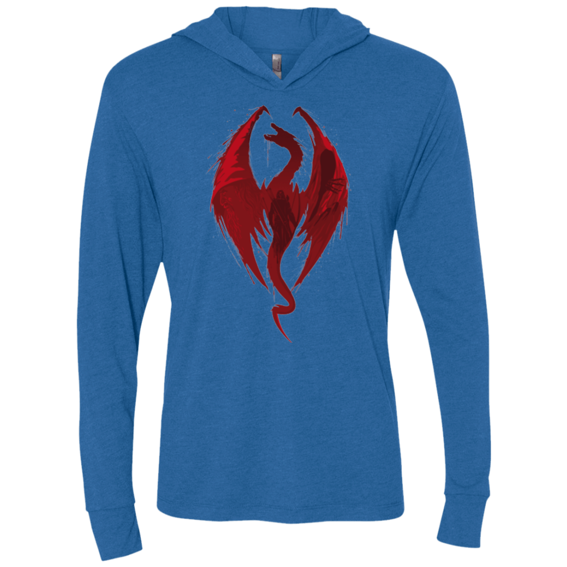 T-Shirts Vintage Royal / X-Small Smaug's Bane Triblend Long Sleeve Hoodie Tee