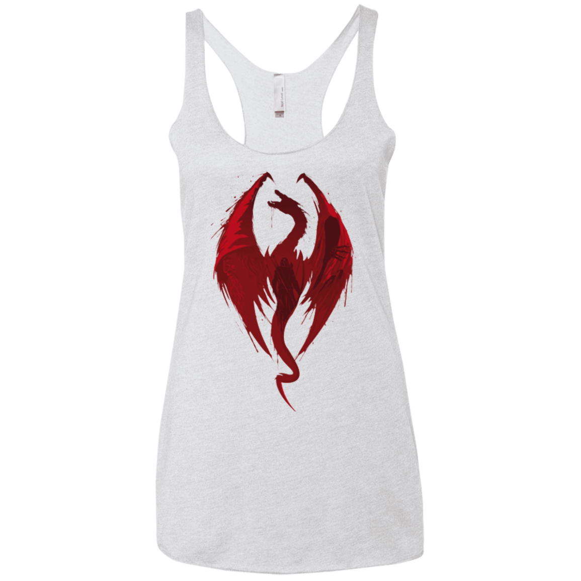 T-Shirts Heather White / X-Small Smaug's Bane Women's Triblend Racerback Tank
