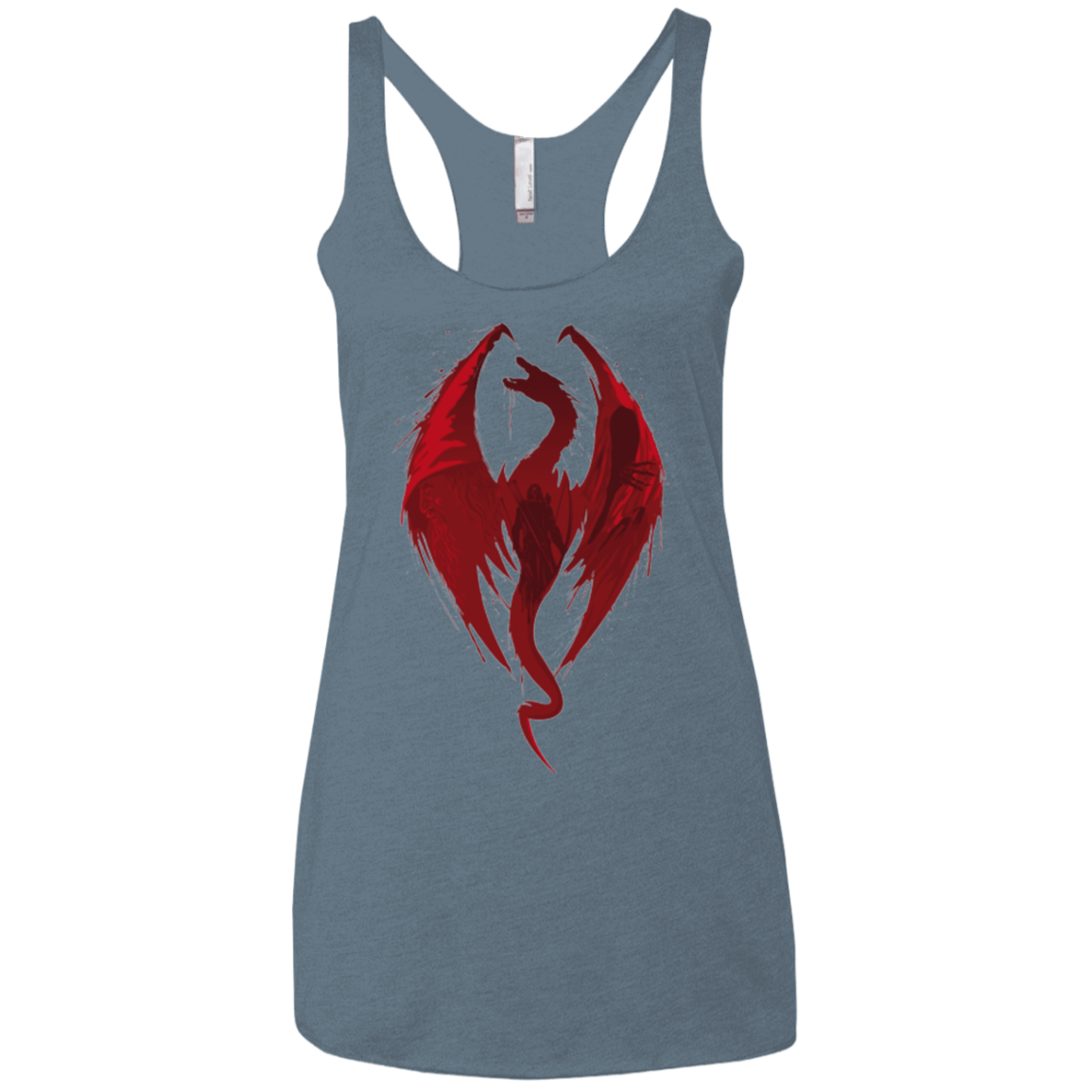 T-Shirts Indigo / X-Small Smaug's Bane Women's Triblend Racerback Tank