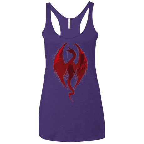 T-Shirts Purple / X-Small Smaug's Bane Women's Triblend Racerback Tank