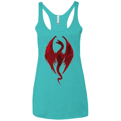 T-Shirts Tahiti Blue / X-Small Smaug's Bane Women's Triblend Racerback Tank
