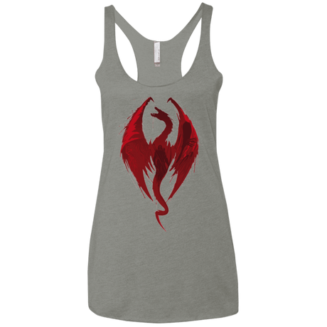 T-Shirts Venetian Grey / X-Small Smaug's Bane Women's Triblend Racerback Tank