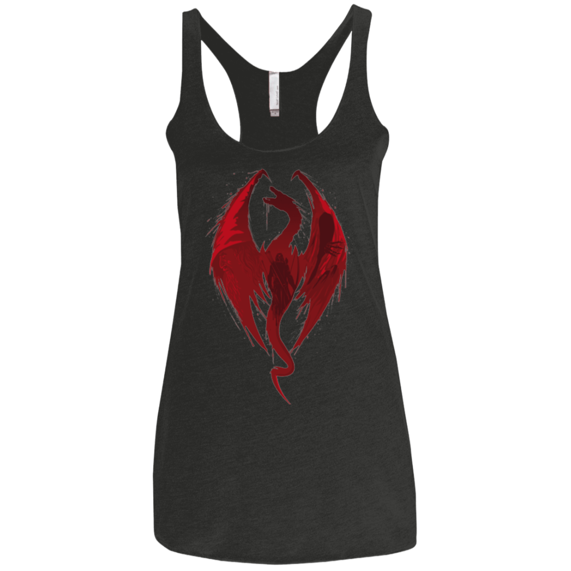 T-Shirts Vintage Black / X-Small Smaug's Bane Women's Triblend Racerback Tank